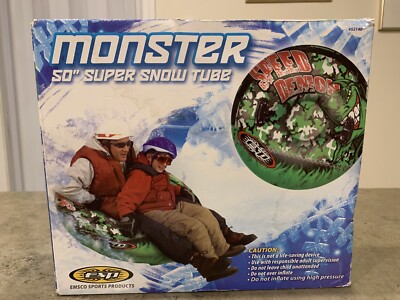 ESP Monster Inflatable 50'' Snow Tube and Super Float (Fits 1 Adult + 1 Child)