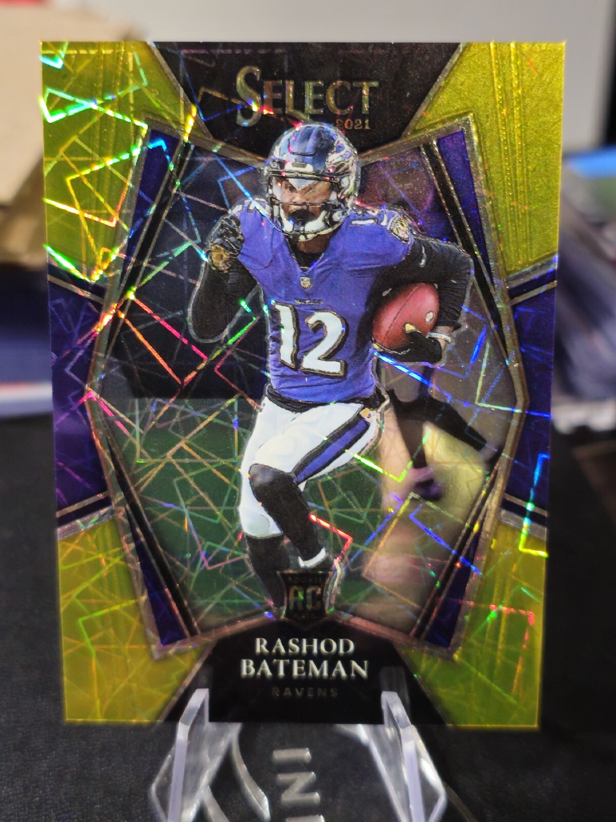 2021 Panini Select Premier Level  Gold Lazer #155 Rashod Bateman RC #03/10 🔥