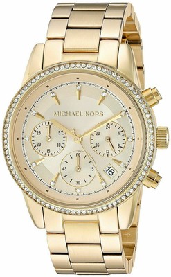 Ritz Chronograph Gold Stainless Watch 