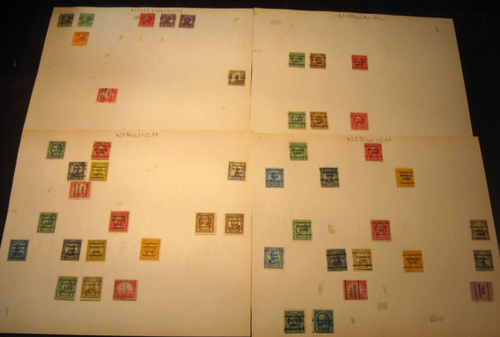 US PRECANCEL COLLECTION CONNECTICUT 1920'S TOWNS BEACON TO WATERBURY ALL PERFS - Picture 9 of 12