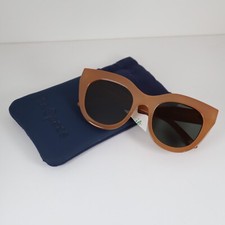 Le Specs Air Heart Caramel Khaki Mono 2002215 Cat-Eye Sunglasses 51-22-144mm