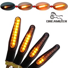 4x LED Motorcycle Turn Signal Indicators Light Lamp Amber For Quad  ATV Scooter