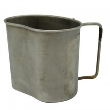 Original Niederl&auml;ndische Armee Aluminium Feldbecher Becher Camping Outdoor 250g