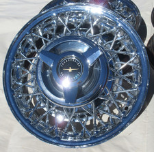 4 -ford Thunderbird Kelsey Hayes Wire Wheels With Spinners 14 In X 5.5 In 4 -ford Thunderbird Kelsey Hayes Wire Wheels With Spinners 14 In X 5.5 In