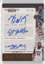 2017-18 Panini Dominion Bronze 7/10 Cody Zeller Kemba Walker #TT-CHA Auto 0c3