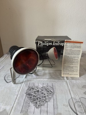Vintage Philips Infrared Lamp HP2030 West Germany Working w/ Box Retro Therapy