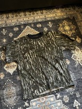 Vintage Real Tree Shirt Mens XL 90s Camo Tee Brown Leaves Tree Bark USA