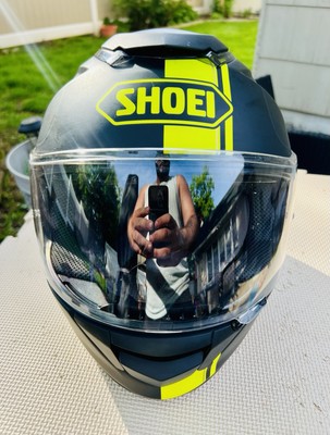 SHOEI GT AIR WANDERER TC5 Full Face Helmet/Black & Yellow/Clear Visor/Size MED