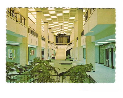 #ad Lamar University Beaumont TX Lobby... Setzer Student Center VTG Postcard UNP $5.95