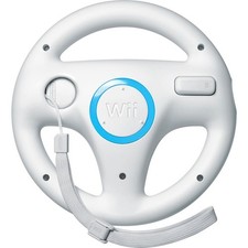 Nintendo Wii White Video Game Wii Mario Kart Wheel SKU 6065 One 2 Pack Z27