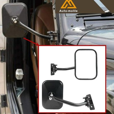 For Jeep Wrangler TJ JK 1997-18 Quick Release Door Side View Mirrors Adjustable