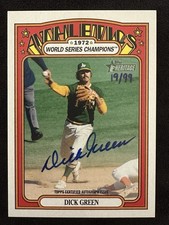 2021 Heritage HN 1972 World Series Champions Dick Green Auto-Oakland #/99