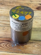 Inconel 718 round bar 2" OD 2.75” Long Inco 718 2in x 2-3/4in Alloy Nickel