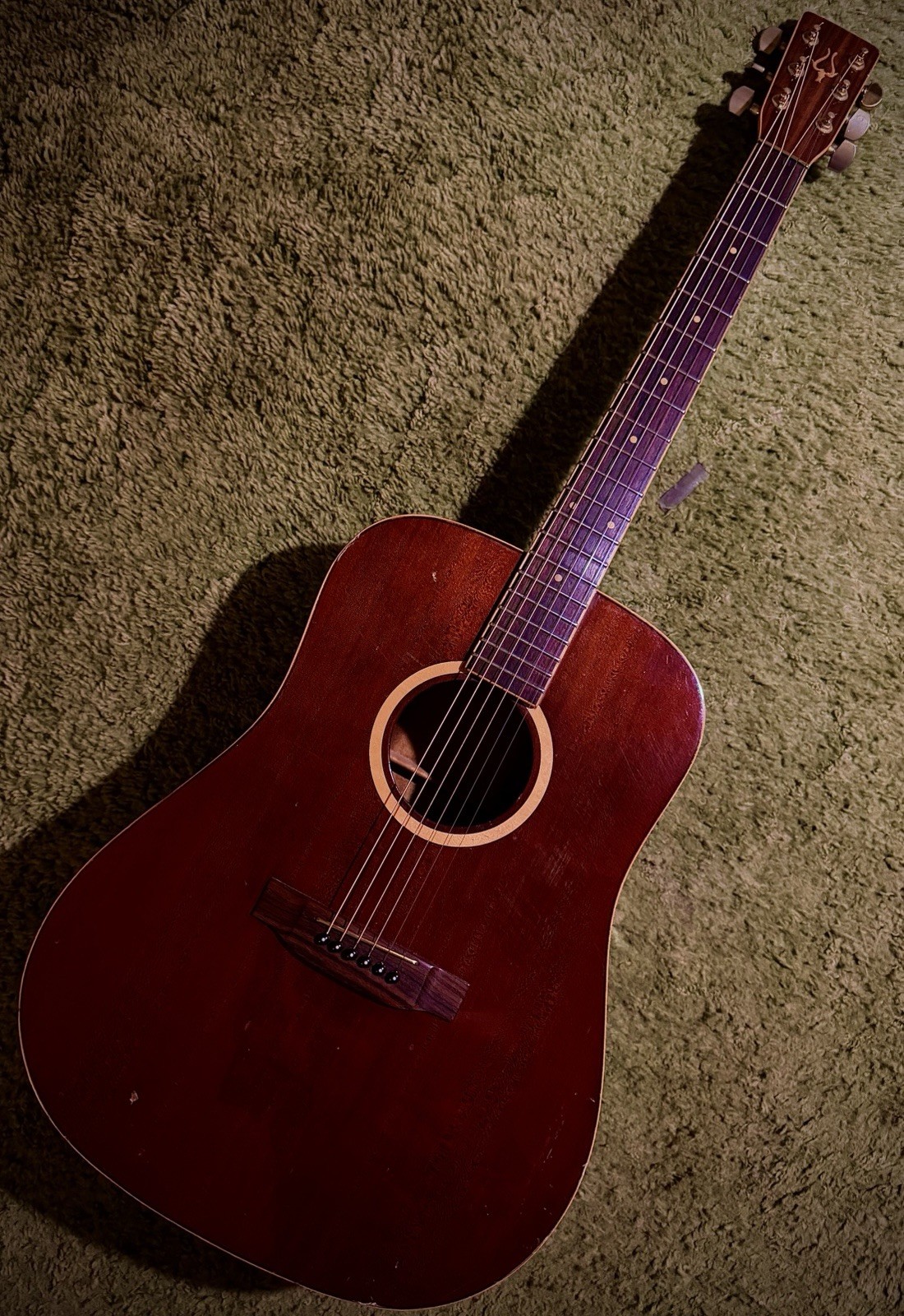 DIAON 78’ Heritage Acoustic Guitar Vintage Guitar w/hardshell Case