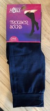 Women's Size One Size Navy Blue Trouser Socks - A0243