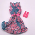 Vintage Barbie Ruffles n Swirls 1783 Dress Belt Shoes Mattel 1970