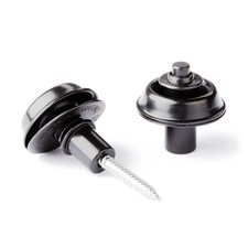 Jim Dunlop Flush Mount Straplok Strap Retainers - Black Oxide