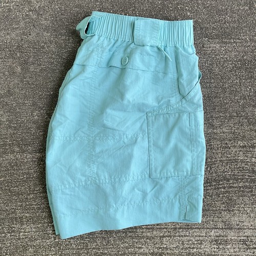 AFTCO The Original Fishing Shorts Youth Size 26 (10/12yrs) Pastel Turquoise 5.5” - Picture 4 of 8