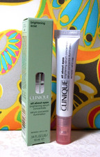 Clinique All About Eyes Brightening Serum Concentrate FS NIB .34 fl oz 49 Value