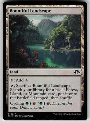 Bountiful Landscape Common Modern Horizons 3 217 MTG Near Mint 2024