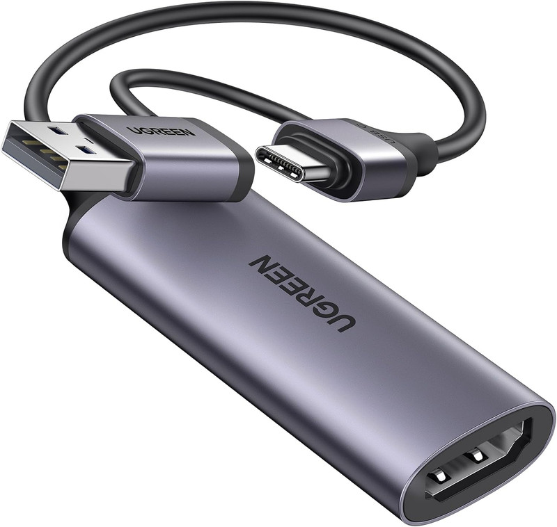 UGREEN Video Capture Card HDMI to USB C Streaming Device 1080P 60FPS Capture 4K