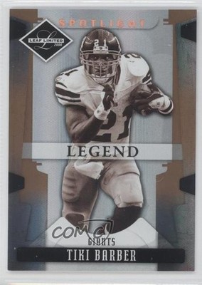 2008 Leaf Limited Legend Spotlight Bronze 60/125 Tiki Barber #185 0a1