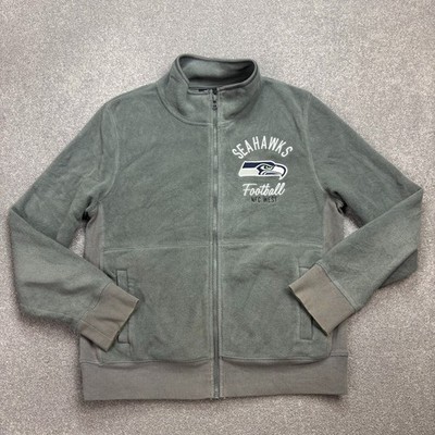 NFL Fleece Damen Medium Grey Seattle Seahawks Football Outdoor Logo Pullover Lady