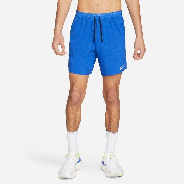 Nike Men's S Stride 2 in 1 Running Shorts 7" Boxer Lined Blue DM4759-480