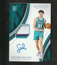 Tidjane Salaun 2024-25 Panini Immaculate Collection /25 RJA Auto Jersey RC