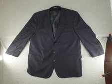 Vintage Burberrys Blazer Sport Coat Mens 50 Long Blue Two Button Italy 90s