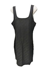 Victoria’s Secret Bodycon Tank Dress Black Logo Stretch Cotton Size XL - NWT