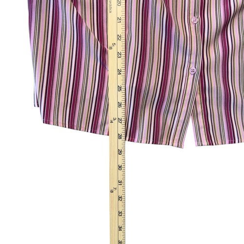 Croft & Barrow Womens Stretch Button Down Shirt Blouse 3/4 Sleeve 1X Multicolor - Picture 8 of 8