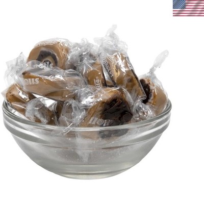 Indulgent 2-Pound Bulk Chocolate Caramel Swirl Candy - Individually Wrapped