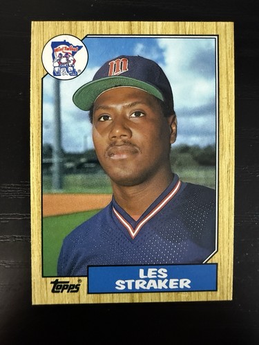 Les Straker #118T 1987 Topps Traded card