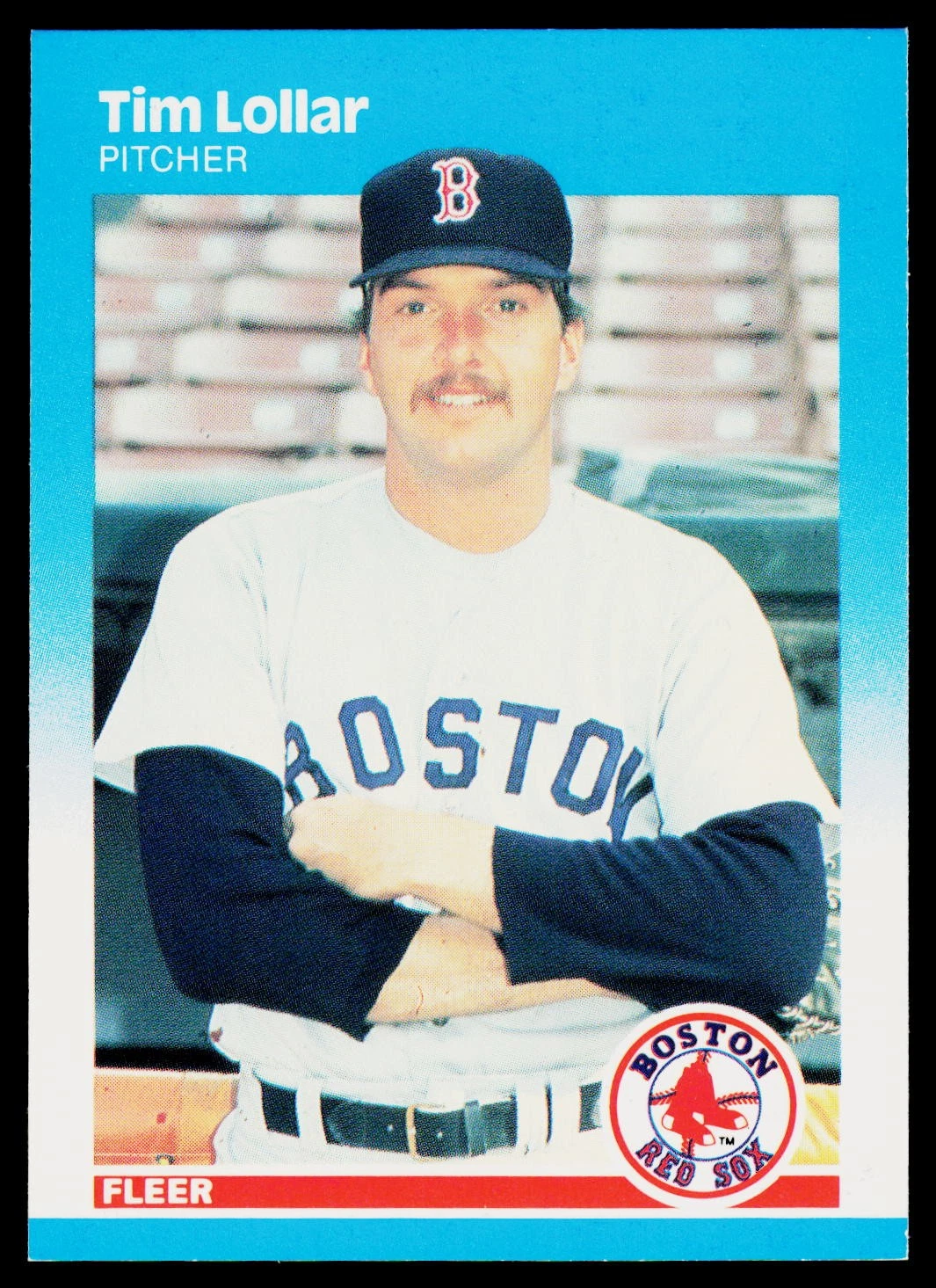 1987 Fleer #38 Tim Lollar Glossy - ExMt+