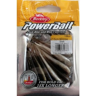 POWER BAIT MINNOW BERKLEY POWERBAIT PESCIOLINI ESCHE IN GOMMA PESCA 5 CM