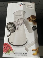 Küchenprofi Fleischwolf RAPID -2 Lochscheiben,Spritzgebäckvorsatz,Stößel,Saugfuß