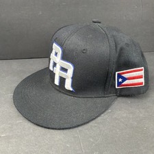Puerto Rico PR Snap back Hat Flag 3D Flat Bill Rico Baseball Cap used