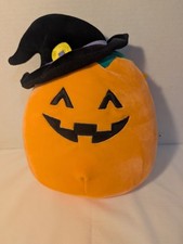 2020 Squishmallows Paige The Plush Pumpkin Jack O Lantern Stuffed Toy.