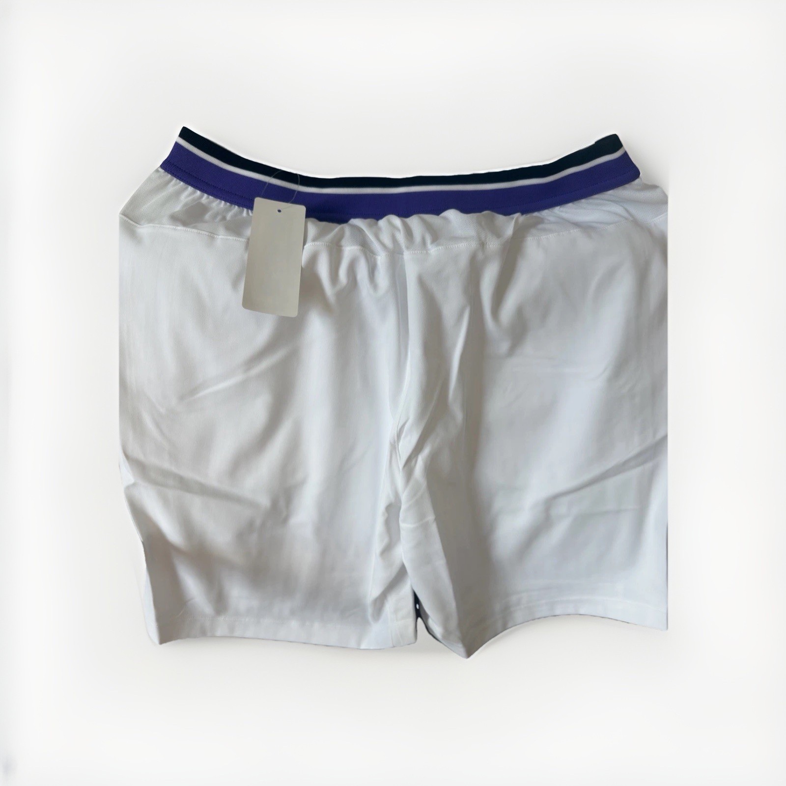 Uniqlo Roger Federer Tennis Shorts Men's White/Purple 2022 Small Size New -Rare! image 2