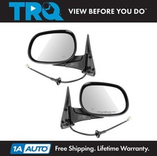 Trq Power Heated Side View Mirrors Folding Pair Set For Dodge Ram Pickup Truck