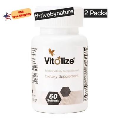 2 botles Forever Vitolize formula for men (60 softgels each) KOSHER/ HALAL
