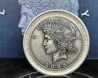 2025 Silver Niue Peace Dollar .999 Incused BU Matte Ultra High Relief & Scarce!