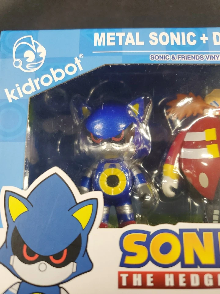 Kidrobot METAL SONIC & DR. EGGMAN Sonic the Hedgehog Mini Figuras Paquete de 2 ¡NUEVO! Foto 4 de 4