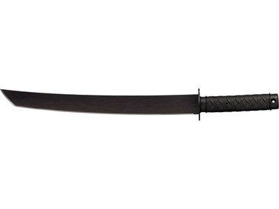 Cold Steel Tactical Wakizashi Machete 18'' 65Mn Black Blade Polypropylene Handle