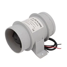 3 Inch 12V Inline Blower for Yacht Marine Airflow Silent Operation Design