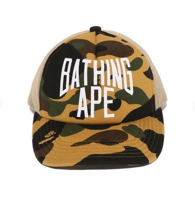 A BATHING APE Men's Goods 1ST CAMO NYC LOGO MESH CAP 1M30180003 b