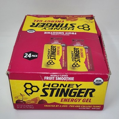 Honey Stinger Energy Gel Fruit Smoothie 1.1 oz (24 Pack) Exp 02/2027