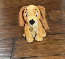 Disney Lady And The Tramp Plush Stuffed Animal Brown Dog Stuffie Cocker Spaniel