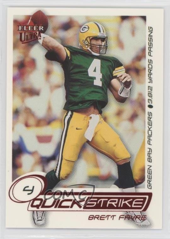 2001 Fleer Ultra Quick Strike Brett Favre #17QS HOF 0q3
